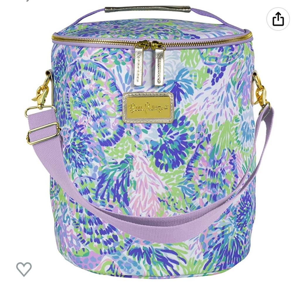Lilly Pulitzer Purple/Blue/Green Insulated Soft Beach Cooler!  NWT